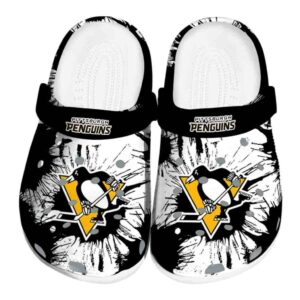 pittsburgh penguins splatter graphics clog best selling