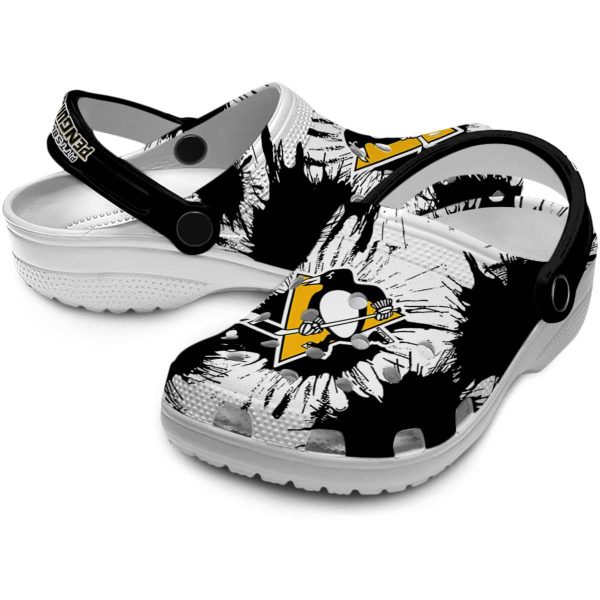pittsburgh penguins splatter graphics clog high quality