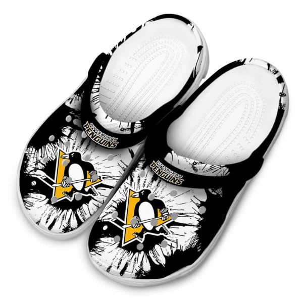 pittsburgh penguins splatter graphics clog latest model