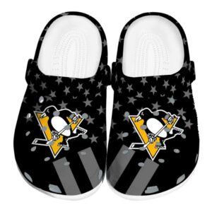 pittsburgh penguins stellar stripes theme clog best selling