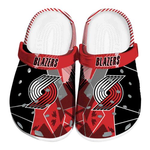 portland trail blazers geometric background clog best selling