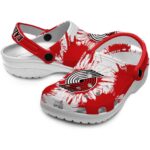 portland trail blazers splatter graphics clog best selling