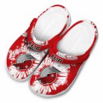 portland trail blazers splatter graphics clog best selling