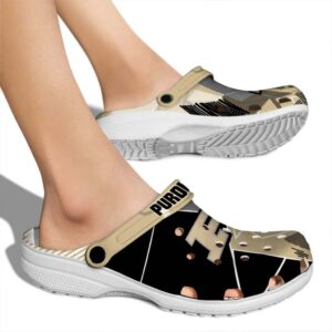 purdue boilermakers geometric background clog fashion forward