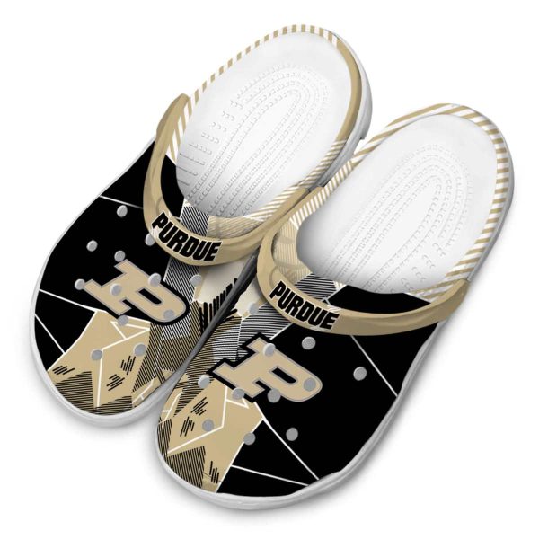 purdue boilermakers geometric background clog latest model