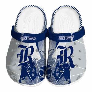 rice owls geometric background clog best selling