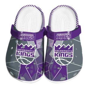 sacramento kings geometric background clog best selling