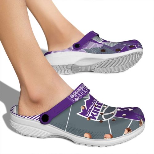 sacramento kings geometric background clog fashion forward
