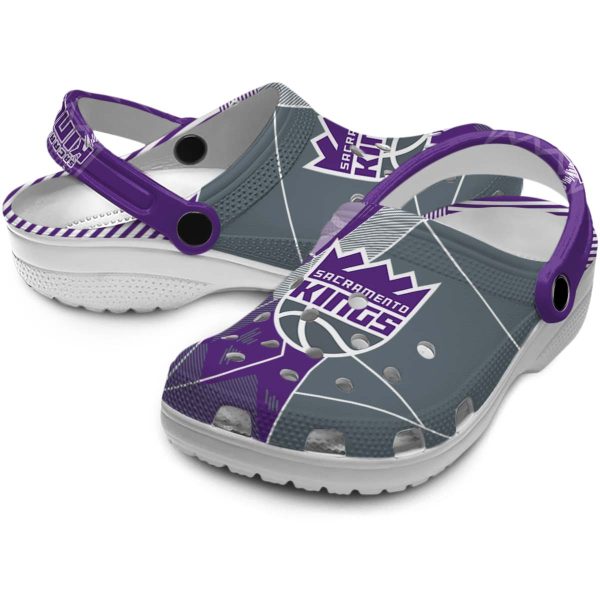 sacramento kings geometric background clog high quality