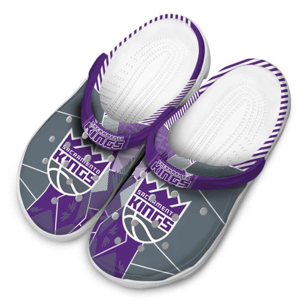 sacramento kings geometric background clog latest model