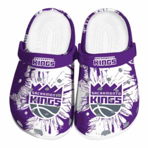 sacramento kings splatter graphics clog best selling