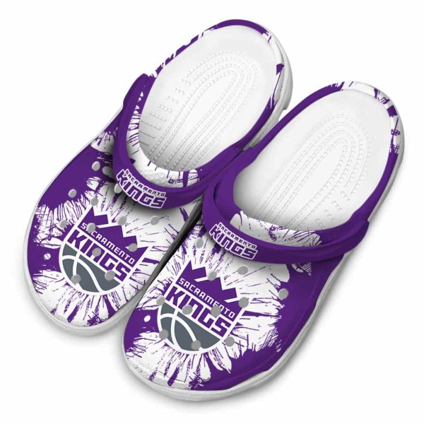 sacramento kings splatter graphics clog latest model