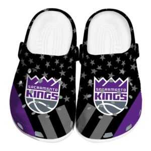 sacramento kings stellar stripes theme clog best selling