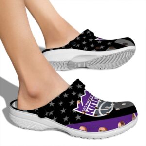 sacramento kings stellar stripes theme clog fashion forward