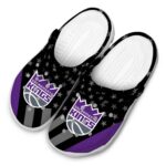 sacramento kings stellar stripes theme clog best selling
