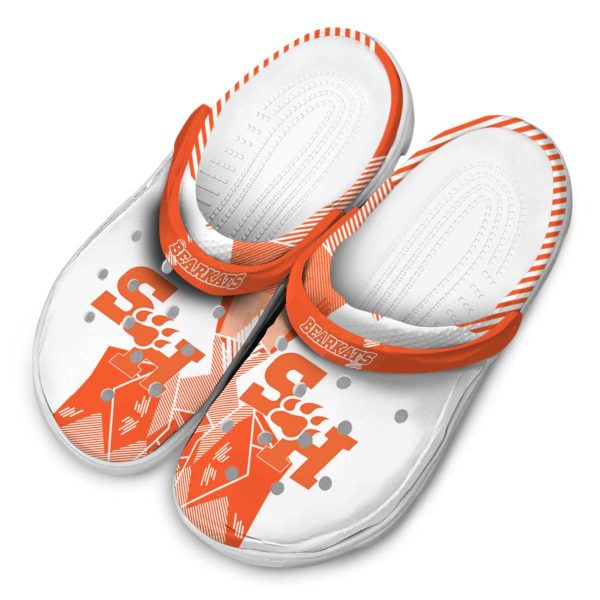 sam houston bearkats geometric background clog latest model