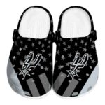 san antonio spurs stellar stripes theme clog best selling