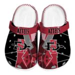 san diego state aztecs geometric background clog best selling