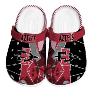 san diego state aztecs geometric background clog best selling