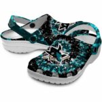 san jose sharks radiant burst effect clog best selling