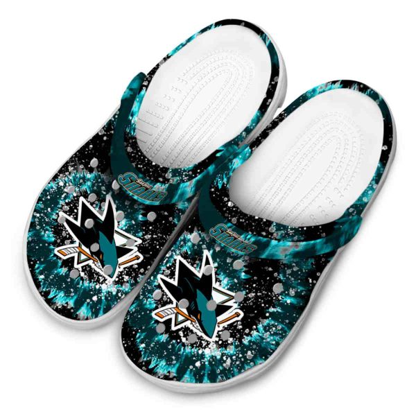 san jose sharks radiant burst effect clog latest model