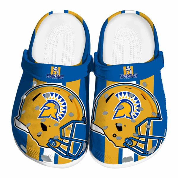 san jose state spartans helmet stripes clog best selling
