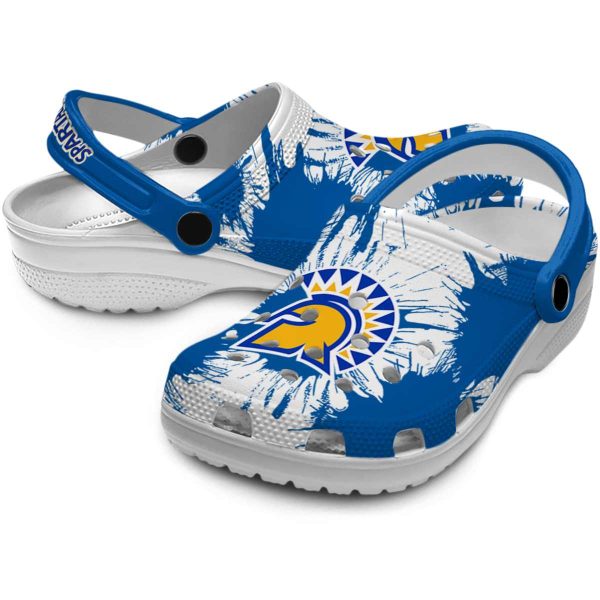san jose state spartans splatter graphics clog high quality