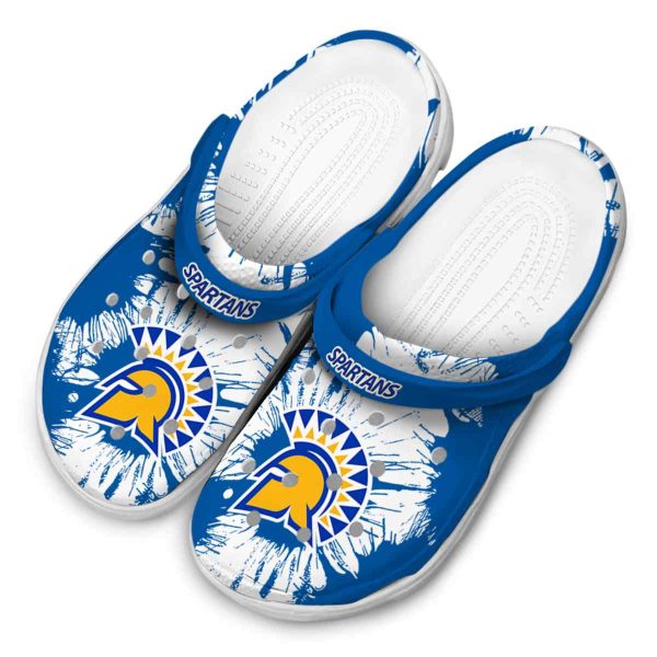 san jose state spartans splatter graphics clog latest model