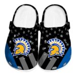 san jose state spartans stellar stripes theme clog best selling