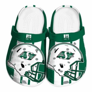 saskatchewan roughriders helmet stripes clog best selling