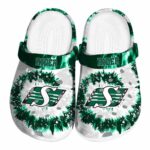 saskatchewan roughriders radiant burst effect clog best selling