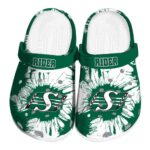 saskatchewan roughriders splatter graphics clog best selling