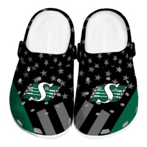 saskatchewan roughriders stellar stripes theme clog best selling