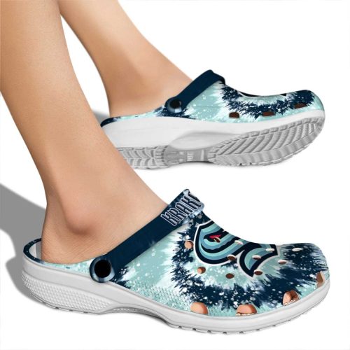 seattle kraken radiant burst effect clog fashion forward