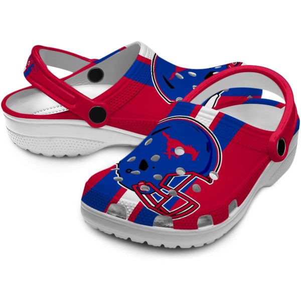 smu mustangs helmet stripes clog high quality