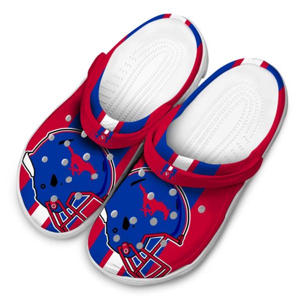 smu mustangs helmet stripes clog latest model
