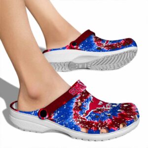 smu mustangs radiant burst effect clog fashion forward