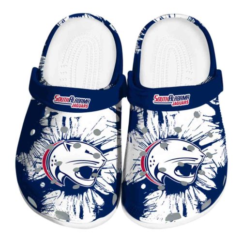 south alabama jaguars splatter graphics clog best selling