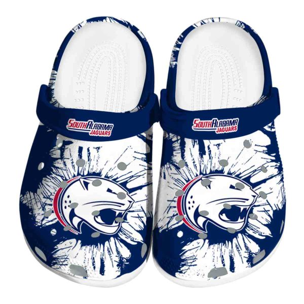 south alabama jaguars splatter graphics clog best selling