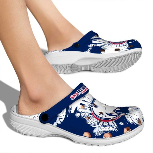 south alabama jaguars splatter graphics clog fashion forward