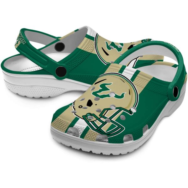 south florida bulls helmet stripes clog high quality
