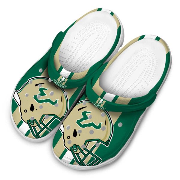 south florida bulls helmet stripes clog latest model