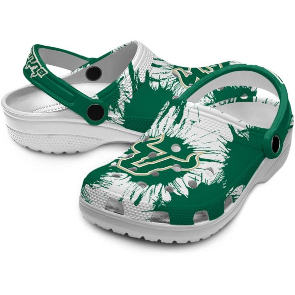 south florida bulls splatter graphics clog high quality