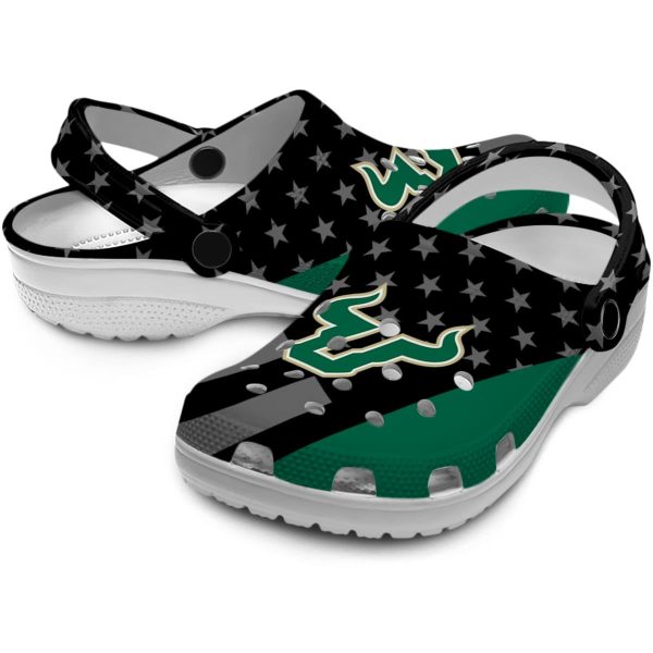 south florida bulls stellar stripes theme clog high quality