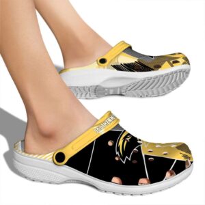 southern miss golden eagles geometric background clog fashion forward