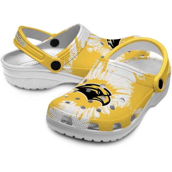 southern miss golden eagles splatter graphics clog high quality