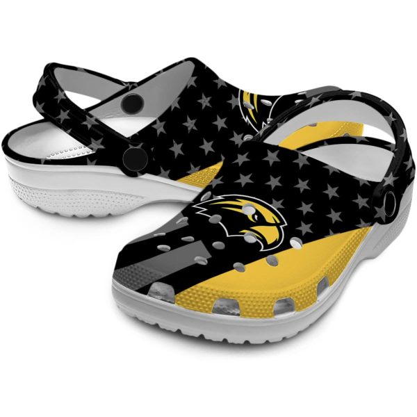 southern miss golden eagles stellar stripes theme clog high quality