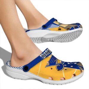 st louis blues geometric background clog fashion forward