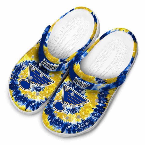 st louis blues radiant burst effect clog latest model
