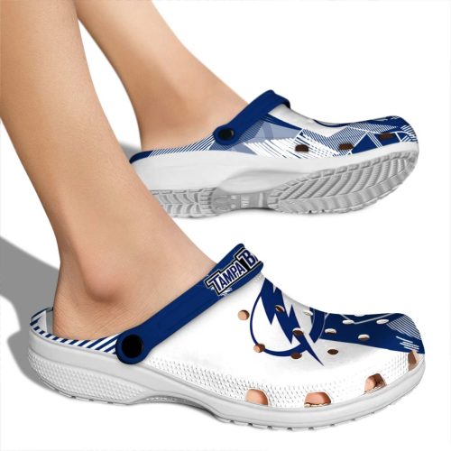 tampa bay lightning geometric background clog fashion forward